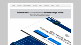 What Calendarize.it website looked like in 2019 (4 years ago)