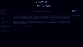 What Contactincontext.org website looked like in 2019 (4 years ago)