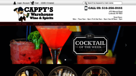 What Cappyswineandspirits.com website looked like in 2019 (4 years ago)