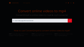 What Convert2mp4.top website looked like in 2019 (4 years ago)