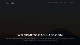 What Cash-ads.com website looked like in 2019 (4 years ago)