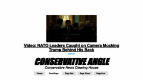 What Conservativeangle.com website looked like in 2019 (4 years ago)