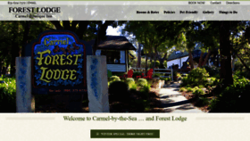 What Carmelforestlodge.com website looked like in 2019 (4 years ago)