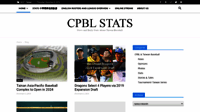 What Cpblstats.com website looked like in 2019 (4 years ago)
