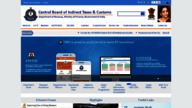 What Cbic.gov.in website looked like in 2019 (4 years ago)