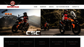 What Cscmotorcycles.com website looked like in 2019 (4 years ago)