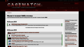 What Cagematch.de website looked like in 2019 (4 years ago)