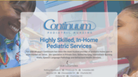 What Continuum-nursing.com website looked like in 2019 (4 years ago)