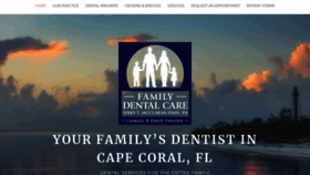 What Capefamilydental.com website looked like in 2019 (4 years ago)