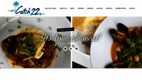 What Catch22restaurant.co.za website looked like in 2019 (4 years ago)