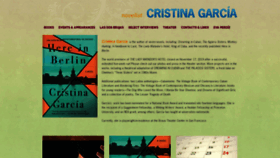 What Cristinagarcianovelist.com website looked like in 2019 (4 years ago)