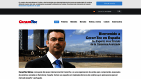 What Ceramtec.es website looked like in 2019 (4 years ago)