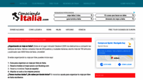 What Conociendoitalia.com website looked like in 2019 (4 years ago)