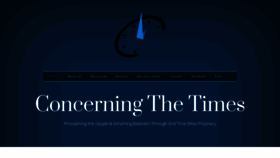 What Concerningthetimes.com website looked like in 2019 (4 years ago)