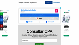 What Codigopostal.com.ar website looked like in 2019 (4 years ago)