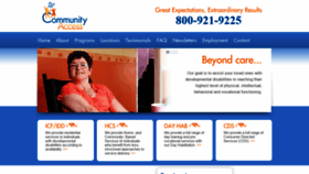 What Communityaccessinc.com website looked like in 2019 (4 years ago)