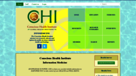 What Conscioushealthinstitute.org website looked like in 2019 (4 years ago)