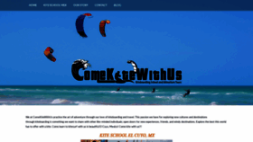 What Comekitewithus.com website looked like in 2019 (4 years ago)
