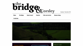 What Corsleyandthebridge.co.uk website looked like in 2019 (4 years ago)