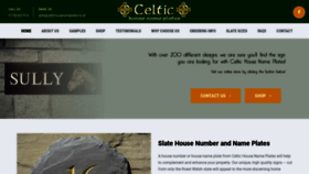 What Celtichousenameplates.co.uk website looked like in 2019 (4 years ago)