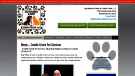 What Coddlecreekpetservices.com website looked like in 2019 (4 years ago)