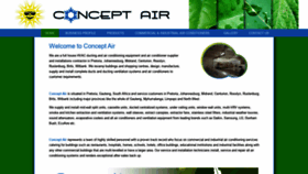 What Conceptair.co.za website looked like in 2019 (4 years ago)