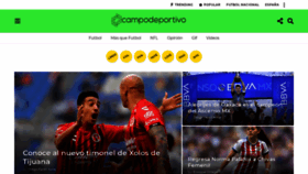 What Campodeportivo.mx website looked like in 2019 (4 years ago)