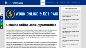 What Clickonlinejobs.com website looked like in 2019 (4 years ago)