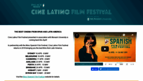 What Cinelatinofilmfestival.com.au website looked like in 2019 (4 years ago)