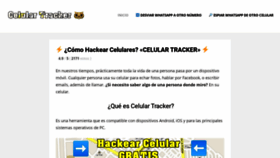 What Celular-tracker.com website looked like in 2019 (4 years ago)