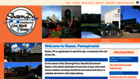 What Cityofsharon.net website looked like in 2019 (4 years ago)