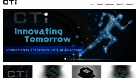 What Ctisensors.com website looked like in 2019 (4 years ago)