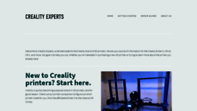 What Crealityexperts.com website looked like in 2019 (4 years ago)