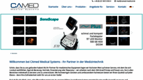 What Camed-medical.de website looked like in 2019 (4 years ago)