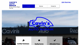 What Cavinsautorepair.com website looked like in 2019 (4 years ago)