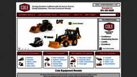 What Coleequipmentrental.com website looked like in 2019 (4 years ago)