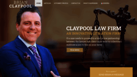What Claypoollawfirm.com website looked like in 2019 (4 years ago)