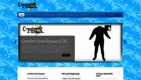 What Comfortzonescuba.com website looked like in 2019 (4 years ago)