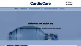 What Cardiocare.co.za website looked like in 2019 (4 years ago)