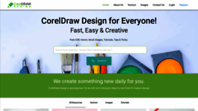 What Coreldrawdesign.com website looked like in 2019 (4 years ago)