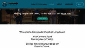 What Crossroadsli.org website looked like in 2019 (4 years ago)