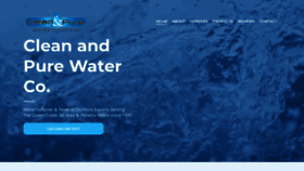 What Cleanandpurewaterco.com website looked like in 2019 (4 years ago)