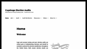 What Cuyahogaelectionaudits.com website looked like in 2019 (4 years ago)