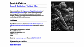 What Canizo.org website looked like in 2019 (4 years ago)