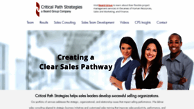 What Criticalpathstrategies.com website looked like in 2019 (5 years ago)