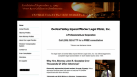 What Centralvalleyinjuredworker.com website looked like in 2019 (4 years ago)