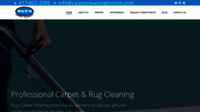 What Carpetcleaningboston.com website looked like in 2019 (4 years ago)