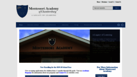 What Chambersburgmontessori.org website looked like in 2019 (4 years ago)