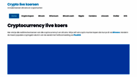 What Cryptocurrencylivekoers.nl website looked like in 2019 (4 years ago)