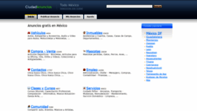 What Ciudadanuncios.com.mx website looked like in 2019 (4 years ago)